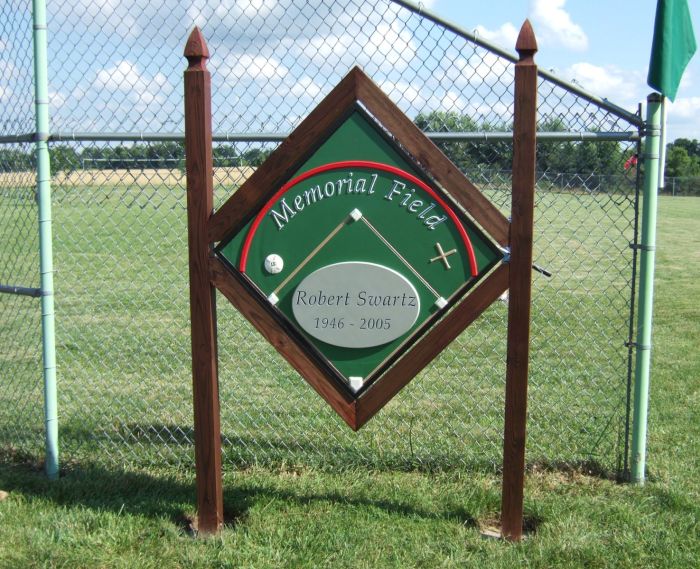 Swartz Memorial Field Sign