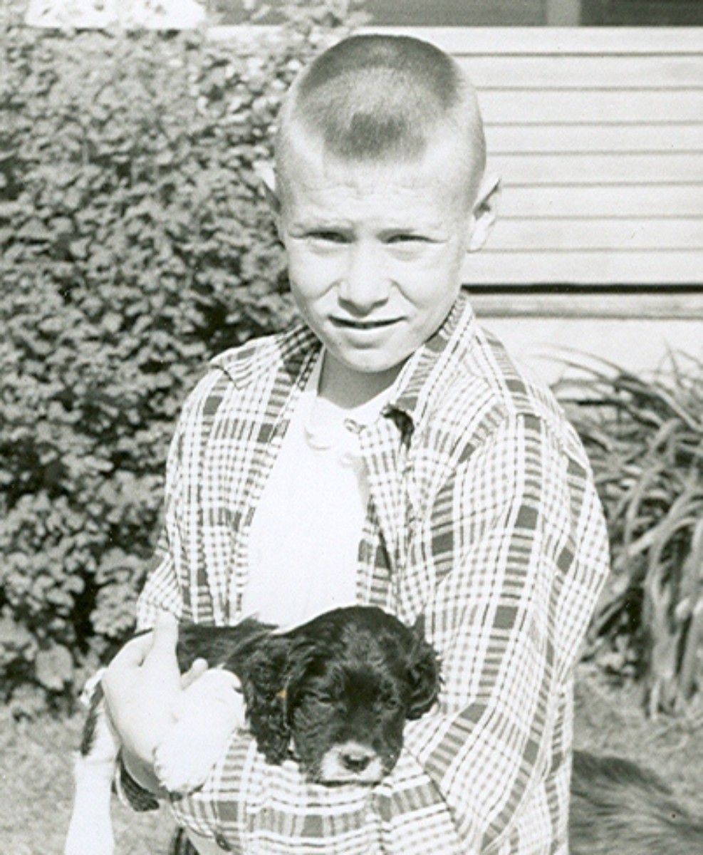 Snuggles II in my arms when I was about 12