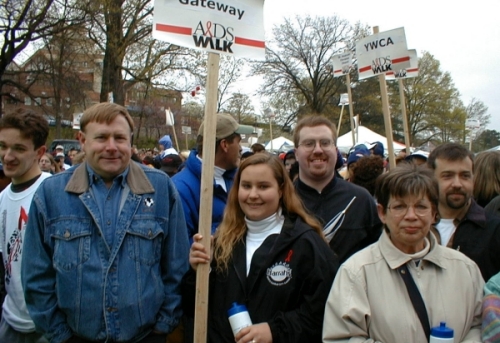 Greg at AIDS Walk with Gateway coworkers