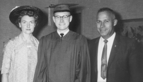 Greg graduates from high school